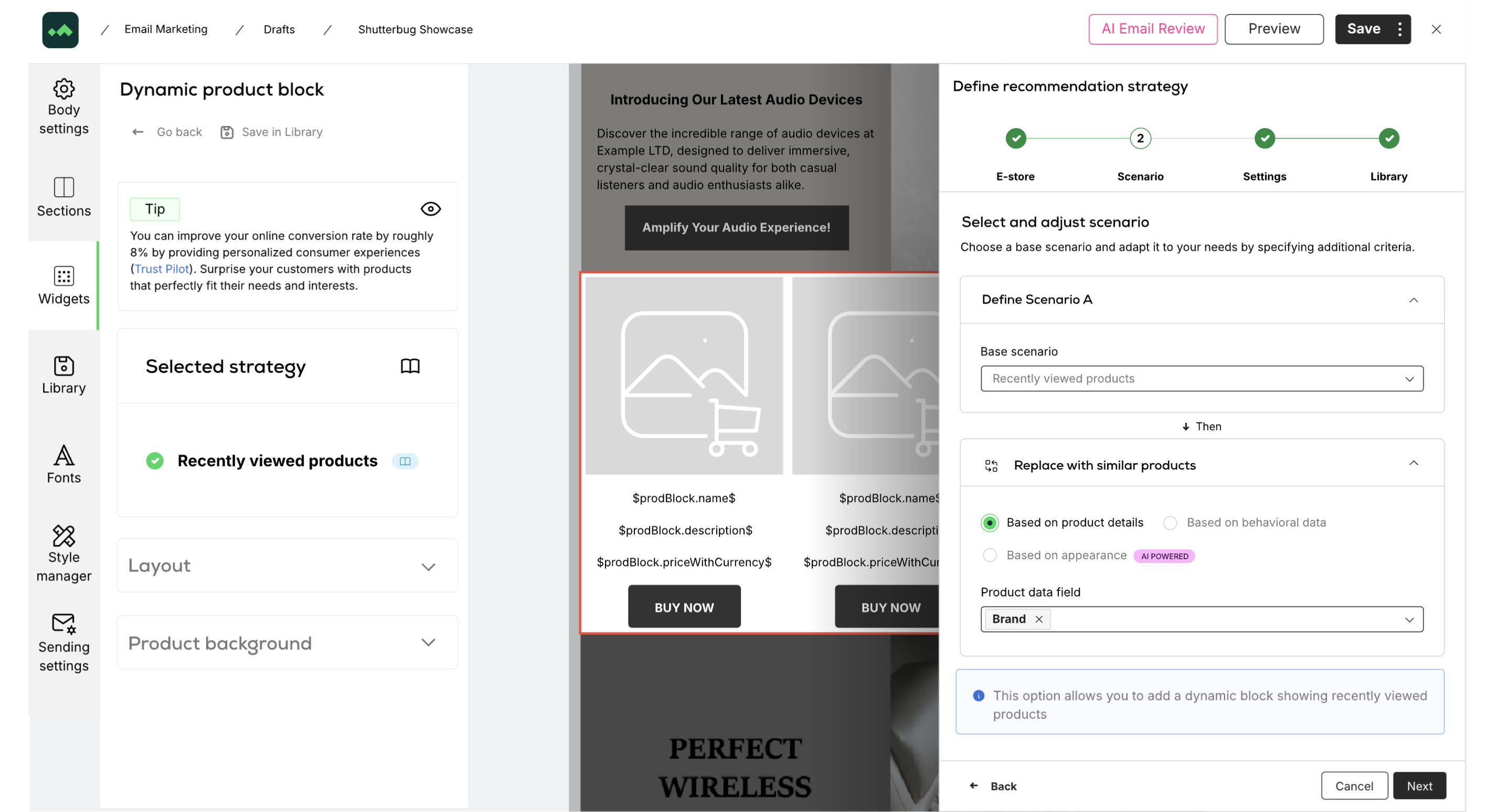 recommendations architect